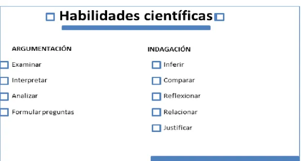 Figura 2: Habilidades científicas. 