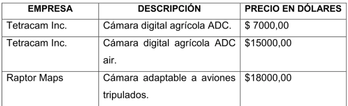 Tabla 10. Análisis de costos basándose en la competencia 