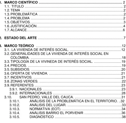 TABLA DE CONTENIDO   