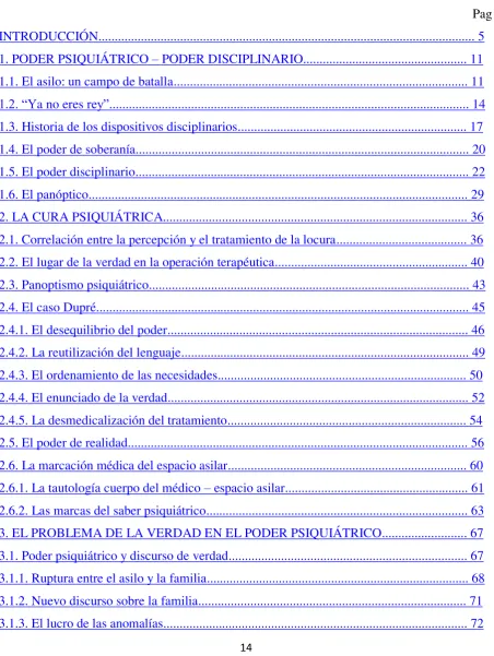 TABLA DE CONTENIDO 