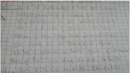 Figura 3. Narración estudiantes.  