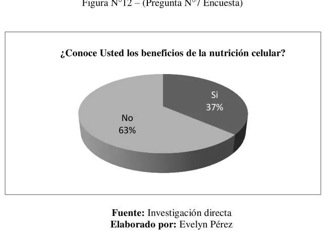Tabla N°12 – (Pregunta N°8 Encuesta) 