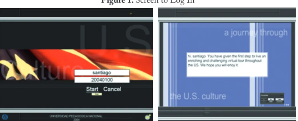 Figure 1. Screen to Log In