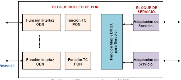 Gráfico 14 Elementos de una ONU. 