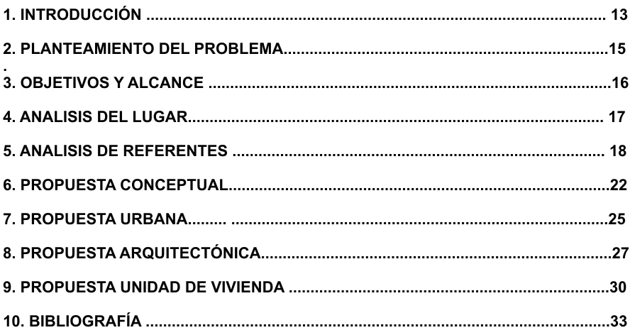 TABLA DE CONTENIDO