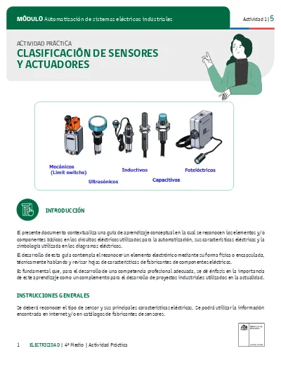 ClasificaciÓn De Sensores Y Actuadores 0318