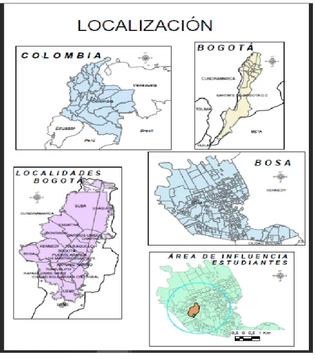 Ilustración 1Ilustración 1 Mapa de localización Bosa – Colegio Alfonso Reyes Echandía