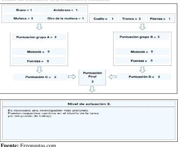 Cuadro 11. Resultados de la evaluación a contadora 