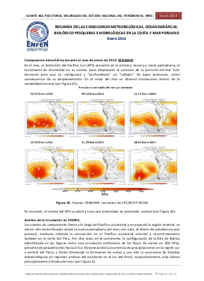 RESUMEN DE LAS CONDICIONES METEOROLÓGICAS, OCEANOGRÁFICAS, BIOLÓGICO ...