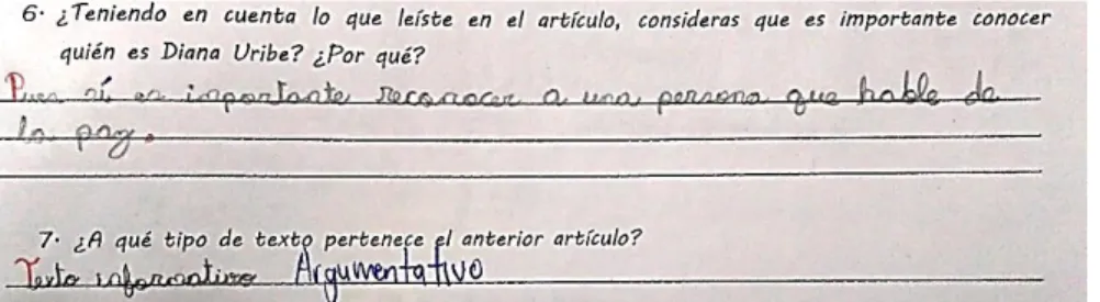 Figura 8. Pregunta 1 acertada – Prueba diagnóstica 