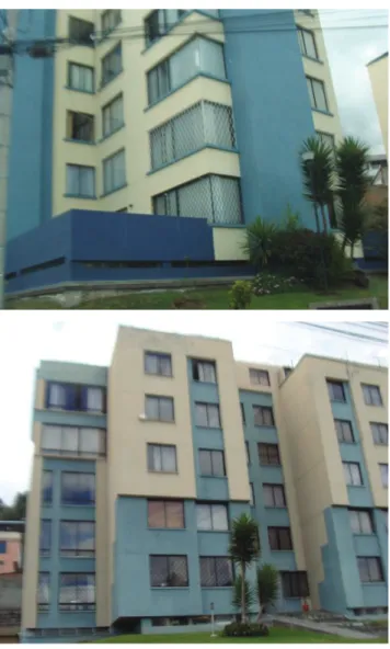 FIGURA 1.4 Edificio residencial en la ciudad de Quito, presenta columna corta. 