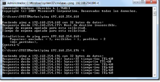 Figura 51. Comunicación por un ping del Compact FieldPoint   Fuente: Autor 