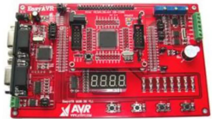 Figura 8.- Entrenador ATmega TRAINING &amp; DEVELOPMENT BOARD. 