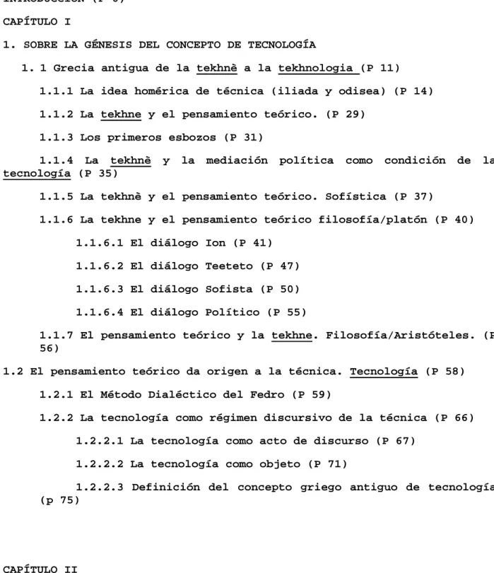 TABLA DE CONTENIDO 