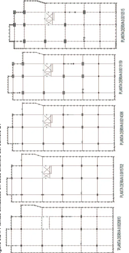 Figura 3.24: Plantas utilizadas en cada análisis del edificio E1 FUENTE: Modelo ETABS V9.7.1  Elaborado por: Andrés Herrera