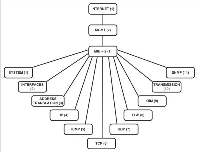 Figura 1.12. Detalle del nodo Internet dentro del Árbol de Objetos SMI. 