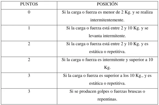 Tabla N°20. Puntuación final. 