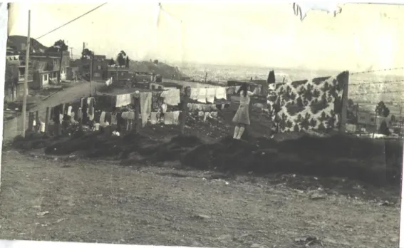 Foto del Barrio Atenas en sus inicios. Archivo Avesol. 