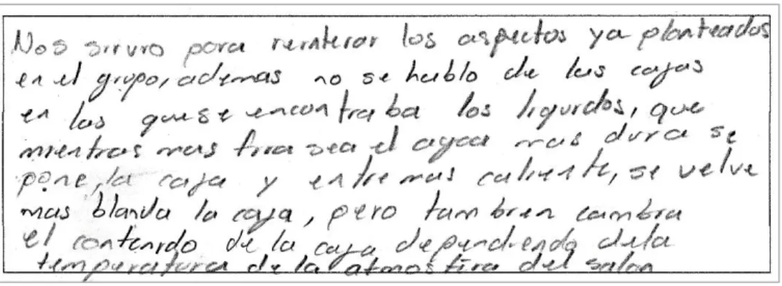 Tabla 11. Traducción de las descripciones 