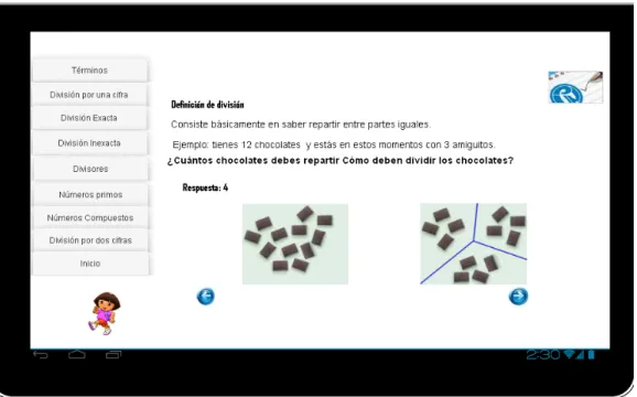Figura No. 9: Representación de un prototipo de  software visualizado en un dispositivo móvil