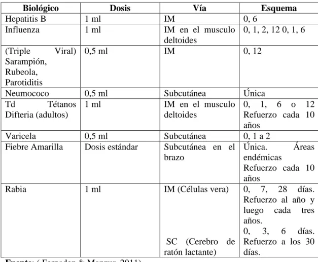 CUADRO   N°1 INMUNIZACIÓN  