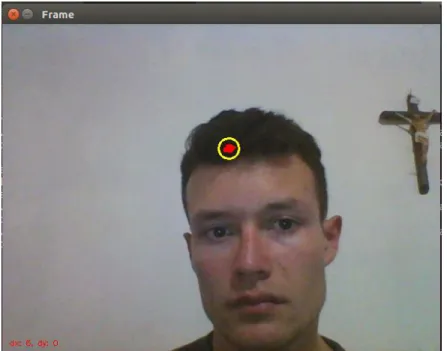 Figura 8. Sistema object tracking para el color marrón 