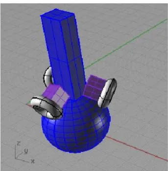 Figura 1 Modelo del robot en 3D  5.  Objetivo General. 