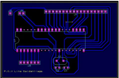 Ilustración 10 PCB leds prototipo inicial 