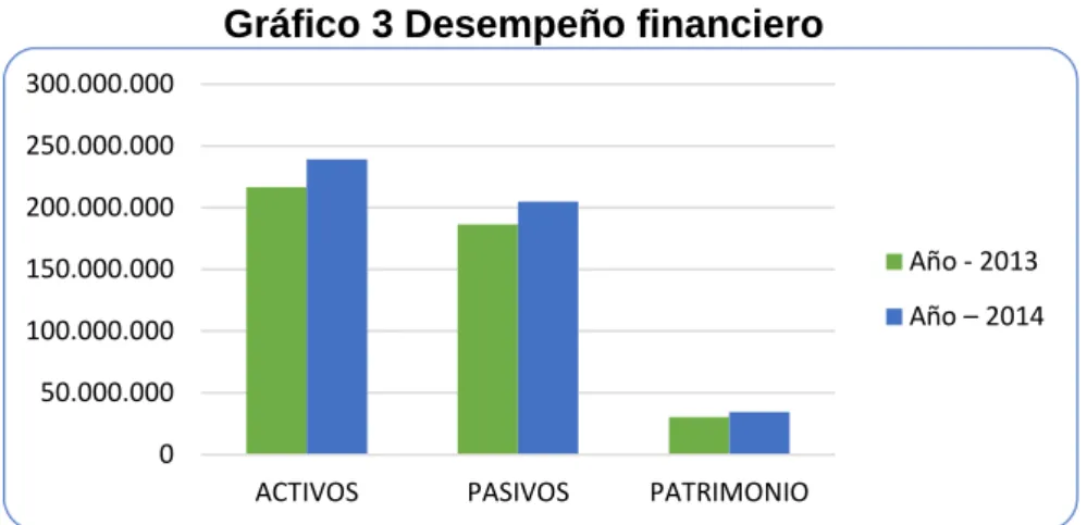 Gráfico 3 Desempeño financiero 
