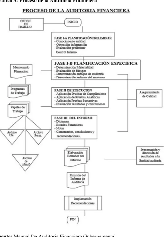 Gráfico 3: Proceso de la Auditoría Financiera 