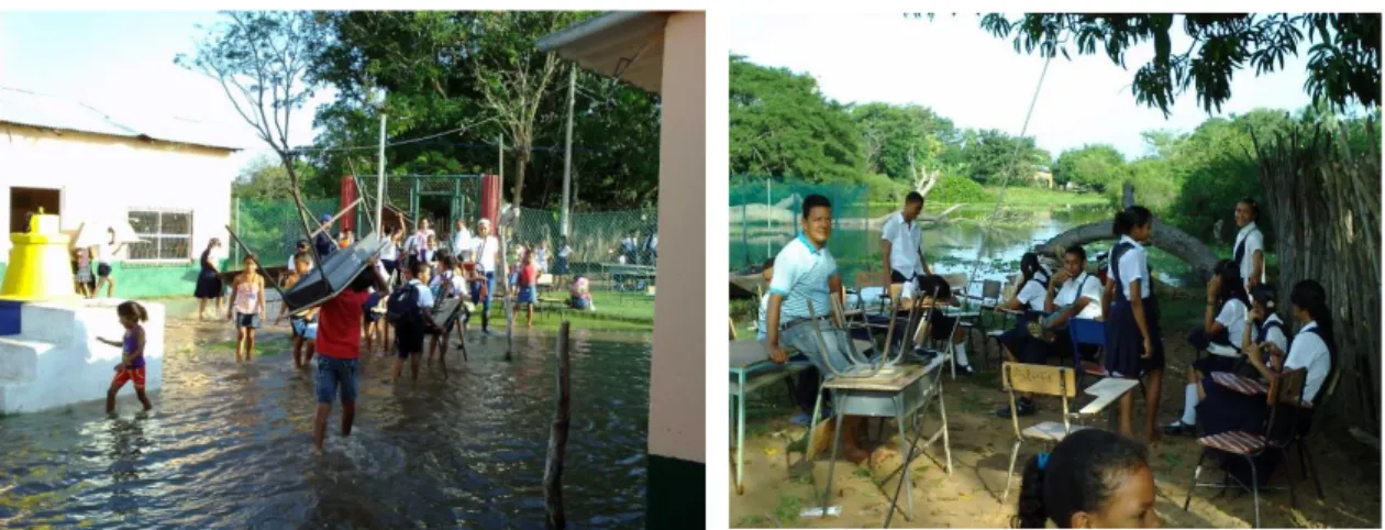 Figura 2. Inundaciones antiguo centro docente 