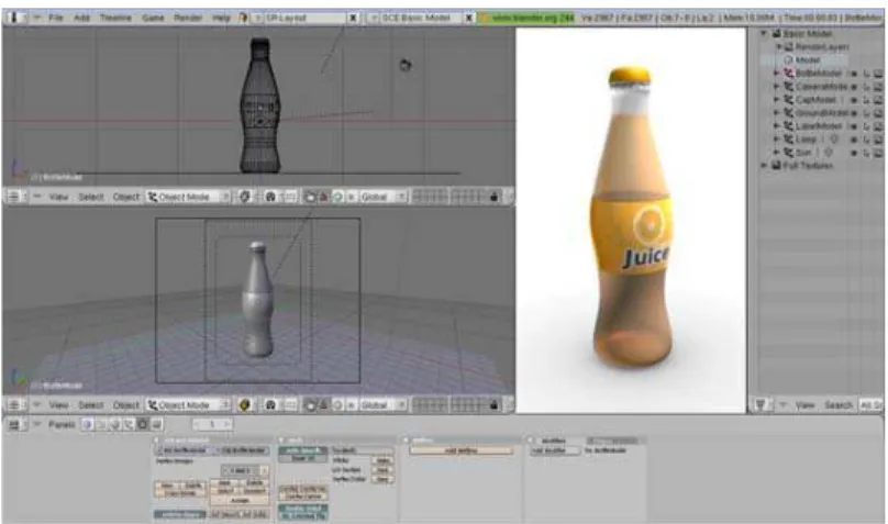 Figura 5. Interfaz gráfica del 3d Studio Max 