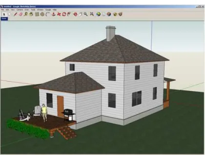 Figura 6. Interface gráfica de Google SketchUp 