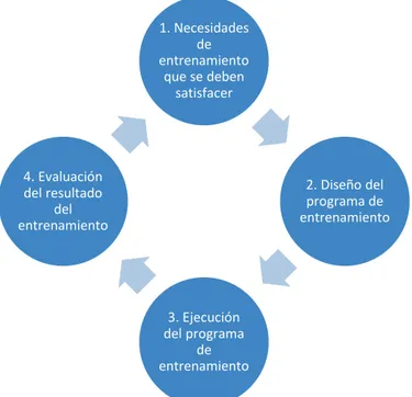 Figura 5 - Las cuatro etapas del proceso de entrenamiento 