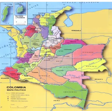Ilustración 1: Mapa territorial de Colombia                        Fuente: www.mapa.com.co 