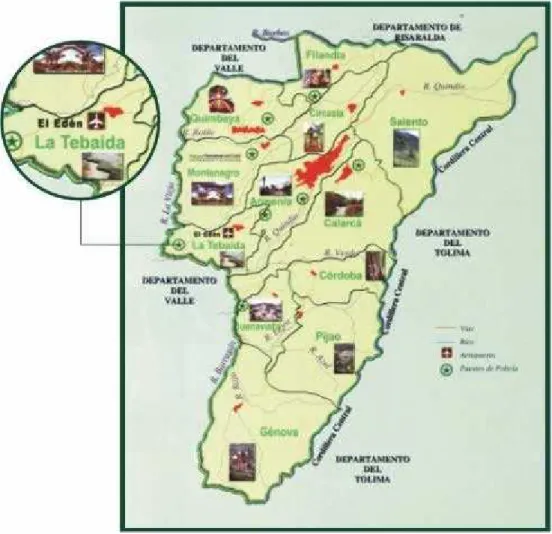 FIGURA 1. DEPARTAMENTO DEL QUINDIO 