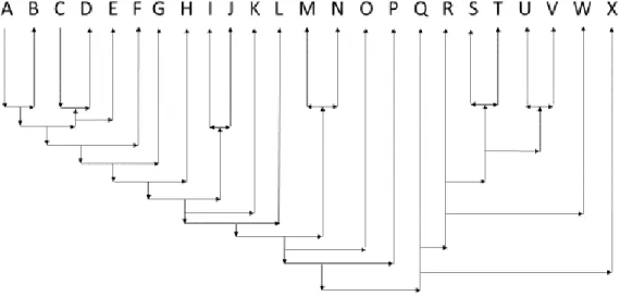 Figura 7: Secuencia de los contenidos de la descomposición genética. 