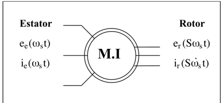 Figure 4.2: Variables de entrada y salida de motor de inducci´ on.