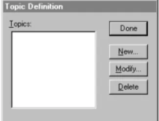 Figura 2.2  Pantalla Topic Definition 