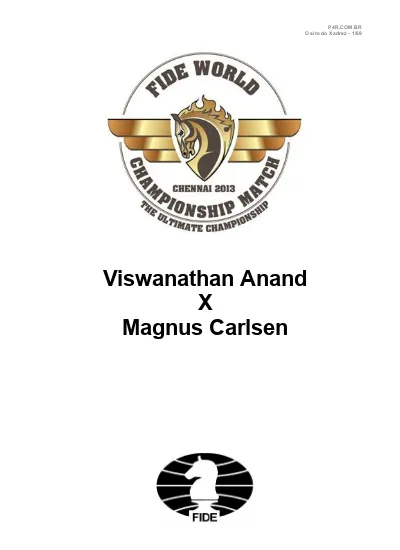 “la Experiencia Está Sobrevalorada” Viswanathan Anand X Magnus Carlsen P4rcombr O Site Do 4936
