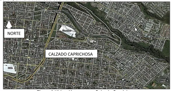 Figura 3 Ubicación empresa Calzado Caprichosa  Fuente: tomado de google maps 