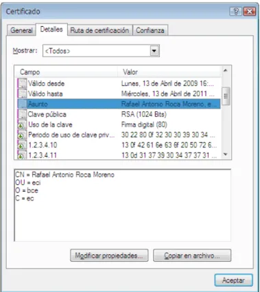 Figura 3.3: DN de un usuario del LDAP de la ECIBCE 