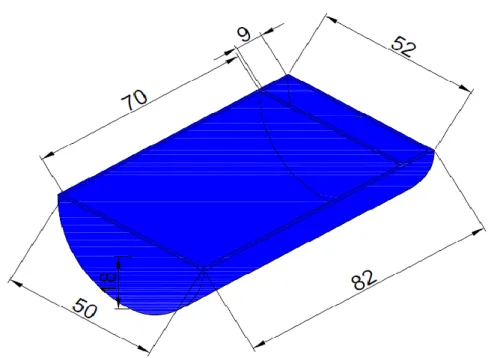 Figura 9. Medidas del tanque en centímetros 