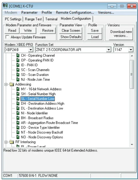 Figura 2.5 Software para la configuración de los módulos Xbee-PRO S2B [19] 