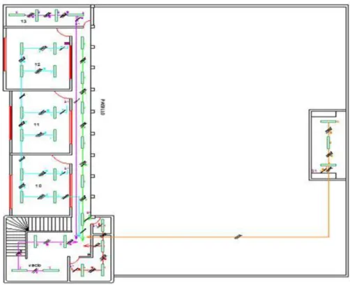 Figura  12. Plano eléctrico primer piso tomacorrientes. 