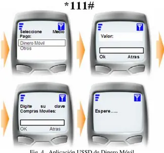 Fig. 4.  Aplicación USSD de Dinero Móvil 