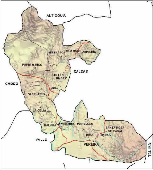 Gráfico 4. Mapa departamento de Risaralda  