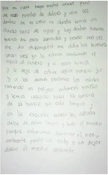 Ilustración 5 Pre-test del estudiante 3 