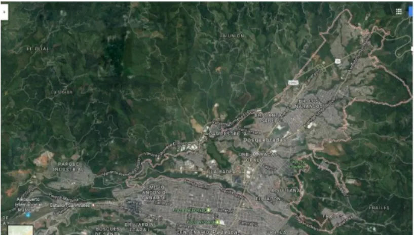 Gráfico 1. Mapa Dosquebradas   Fuente Google Maps 