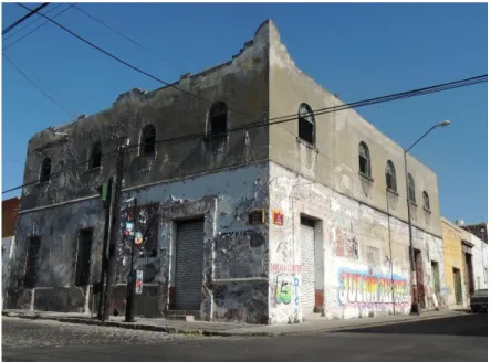 Foto 3: Fachada Edificio 14  Sur No. 507 Barrio de Analco Fecha: 19022013. JMA